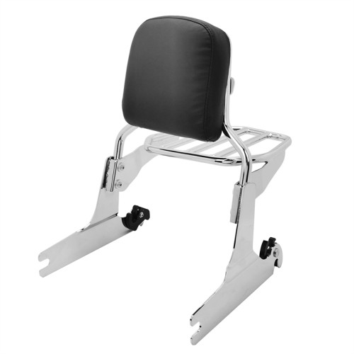 RP7771-3049 Detachable Sissy Bar Backrest with Luggage rack for Harley Softail FLSTF FLSTFB FLSTFBS FLSTSB FLSTSE FXSTC 2007-2017 Harley Softail FLSTFSE 2006 Harley Softail FXST FXSTB FXSTS 2016-2017