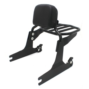 RP7771-3050 Detachable Sissy Bar Backrest with Luggage rack for Harley Softail FLSTF FLSTFB FLSTFBS FLSTSB FLSTSE FXSTC 2007-2017 Harley Softail FLSTFSE 2006 Harley Softail FXST FXSTB FXSTS 2016-2017