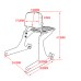 RP7771-3056 Detachable Sissy Bar Backrest with Luggage rack for Harley Dyna Models 2006-2017 (except FXDF, FXDFSE and 2010-2017 FXDWG 2012-2017 DYNA FLD）