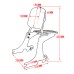 RP7771-3058 Detachable Sissy Bar Backrest with Luggage rack for Harley Sportster XL Models 2004-2022