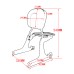 RP7771-3061 Detachable Sissy Bar Backrest with Luggage rack for Harley DYNA FXDF FXDWG 2010-2017  Harley DYNA FXDFSE Models 2010