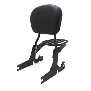RP7771-3064 Detachable Sissy Bar Backrest with Luggage rack for Harley Softail Heritage FLST 2006 Harley Softail Heritage Classic FLSTC 2000-2017 Harley Softail Heritage Springer FLSTS 2000-2003 Harley Softail Springer Classic FLSTSC 2005-2007