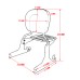 RP7771-3068 Detachable Sissy Bar Backrest with Luggage rack for Harley Softail Breakout FXSB FXSBSE 2013-2017 Harley Softail Breakout FXSE 2016-2017