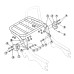 RP7772-1002 Detachable Luggage Rack Sissy Bar for Harley Softail Deluxe FLDE,Heritage Classic FLHC/S,Slim FLSL,Street Bob FXBB/S,Standard FXST Models
