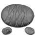 RP7780-1010 Motorcycle Driver Sissy Bar Backrest Cushion Pad for Harley Touring Sportster Dyna Fat Bob