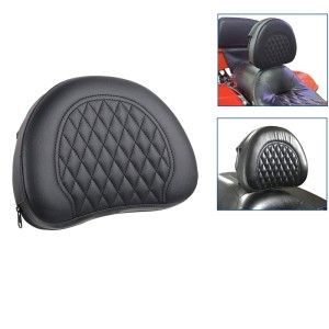 RP7780-1013B Motorcycle Driver Sissy Bar Backrest Cushion Pad for Harley Touring Sportster Dyna Fat Bob