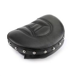 RP7780-1014B Motorcycle Driver Sissy Bar Backrest Cushion Pad with rivet   for Harley Touring Sportster Dyna Fat Bob