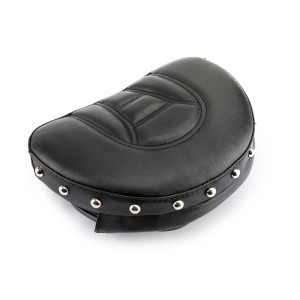 RP7780-1014B Motorcycle Driver Sissy Bar Backrest Cushion Pad with rivet   for Harley Touring Sportster Dyna Fat Bob