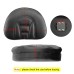 RP7780-1015B Motorcycle Driver Sissy Bar Backrest Cushion Pad for Harley Touring Sportster Dyna Fat Bob