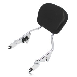 RP7771-2038 Shorty Sissy Bar Passenger Backrest HD 09up Touring Models for Harley Touring Models 2009-Later