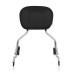 RP7771-2038 Shorty Sissy Bar Passenger Backrest HD 09up Touring Models for Harley Touring Models 2009-Later
