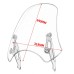 RP8810-0006 Windschield chopper and cruiser Universal For Harley Dyna Softail Slim Fat Bob FXDF C hopper Cruiser