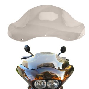 RP8810-1008 13" Black PVC Flare Windshield For Harley Road Glide Models 1998-2013