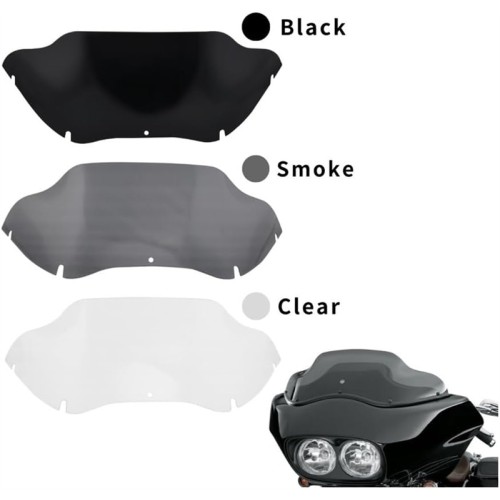 RP8810-1021 9.5" Motorcycle Windshield Windscreen For Harley Road Glide Models 1998-2013