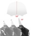 RP8810-1022 13" Motorcycle Windshield Windscreen For Harley Electra Glide,Street Glide,Ultra Limited and Tri Glide Models 1996-2013