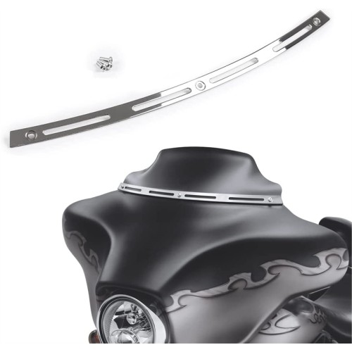 RP8820-1002D Windshield Trim For Harley Touring Electra Glide, Street Glide, Ultra Limited and Tri Glide Models 1996-2013