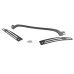 RP8820-1013B Black Split Windshield Center w/ Side Trim For Harley Road Glide 2015-2024 FLTRT Models 2023-Later (except '23-later FLTRXSE, '24 FLTRX and FLTRXSTSE)