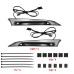 RP8820-1016 Motorcycle Windshield Windscreen Trim LED Turn Signal Light Running Decorative Lamp For Harley Road Glide 2015-2024