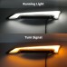 RP8820-1016 Motorcycle Windshield Windscreen Trim LED Turn Signal Light Running Decorative Lamp For Harley Road Glide 2015-2024