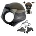 RP8840-1003B 5.75" Quarter Style Headlight Fairing Included 41mm mounting kits For Harley Dyna Wide Glide FXDWG 2006-2017