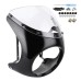 RP8840-1017 Motorcycle 7" Round Handlebar Fairing Windshield Bracket Mount Cafe Racer For Harley XL models 1995-2022