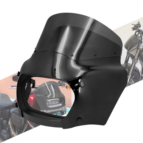 RP8840-1043B Motocycle Headlamp Front Cowl Headlight Fairing Cover For Harley Softail Fat Bob 114 FXFBS 2018-Later
