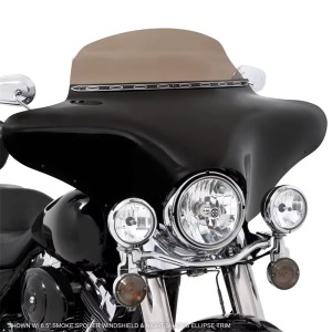 RP8840-3002B Vivid Black Front Outer Batwing Fairing For Harley Davidson Breakout (FXBR) 2018-2019
