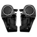 RP8850-1003B Motorcycle Lower Vented Leg Fairings with 6.5" Speaker Pods(No Speaker) For Harley Electra Glide,Street Glide,Ultra Limited Models 1983-2013