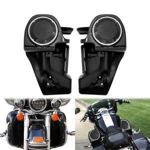 RP8850-1003B Motorcycle Lower Vented Leg Fairings with 6.5" Speaker Pods(No Speaker) For Harley Electra Glide,Street Glide,Ultra Limited Models 1983-2013