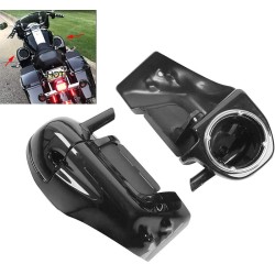 RP8850-1005B Motorcycle Lower Vented Leg Fairings with 6.5" Speaker Pods For Harley Electra Glide,Street Glide,Ultra Limited Models 1983-2013