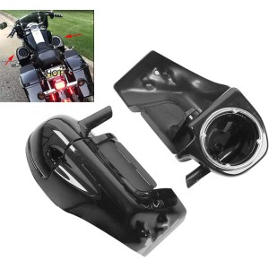 RP8850-1005B Motorcycle Lower Vented Leg Fairings with 6.5" Speaker Pods For Harley Electra Glide,Street Glide,Ultra Limited Models 1983-2013