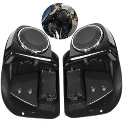 RP8850-1007B Lower Vented Leg Fairings with:6.5" Speaker Pods(With Speaker) With Metal Grilles For Harley Air-Cooled Touring (except '18-later FLTRXSE models) 2014-Later