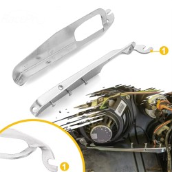 RP8860-1003S Motorcycle Heavy Duty Inner Front Batwing Fairing Support Brackets For Harley Touring 1993-2013