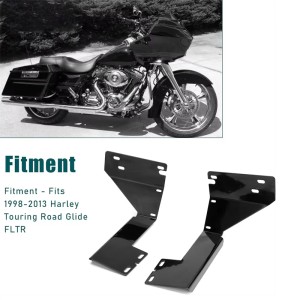 RP8860-1005B Motorcycle Fairing Cowl Hidden Upper Inner Support Brackets Compatible For Harley Touring Road Glide FLTR 1998-2013