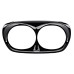 RP8870-2001 Headlight visor Bezel Scowl Outer Fairing Cover For Harley Road Glide Models 1998-2013