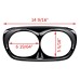 RP8870-2001 Headlight visor Bezel Scowl Outer Fairing Cover For Harley Road Glide Models 1998-2013