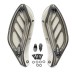 RP8880-1005 Batwing Side Wings Air Deflectors Type:Adjustable For Harley Touring Electra Glide Street Glide and Trike models 1996-2013