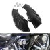 RP8880-1008 Black Mid-Frame Air Deflectors Trims For Harley Touring Electra Glide Street Glide and Trike models 2009-2016