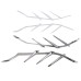 RP8880-1010C Chrome Mid-Frame Air Deflector Trims For Harley Touring Electra Glide Street Glide and Trike models 2009-2016
