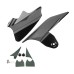 RP8880-1016 Black Saddle Shield Heat Deflector For Harley Touring Electra Glide Street Glide and Trike models 1997-2008
