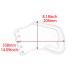 RP8880-1023B Motorcycle PU Black Leather Heat Saddle Shield Deflectors For Harley Touring Street Glide Road Glide Softail Dyna Sportster XL