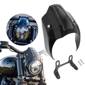 RP8840-1048B Motorcycle Front Headlight Fairing Mask Cowl For Harley Softail Fat Bob FXFB 2018-2019 Softail Fat Bob 114 FXFBS 2018-Later