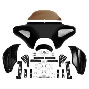 RP8840-1050 Motorcycle Batwing Fairing Windshield For Harley Dyna FLD 2012-2016