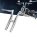 RP9910-1020 Motorcycle 10" Rise 1-1/4" Fat T-Bar Handlebar For Harley Davidson Sportster XL Softail Dyna Fat Boy FLST FXST