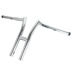 RP9910-1020 Motorcycle 10" Rise 1-1/4" Fat T-Bar Handlebar For Harley Davidson Sportster XL Softail Dyna Fat Boy FLST FXST