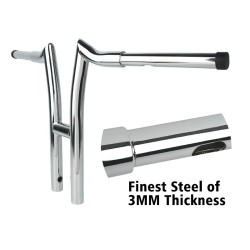 RP9910-1021 Motorcycle 16" Rise 1-1/4" Fat T-Bar Handlebar For Harley Davidson Sportster XL Softail Dyna Fat Boy FLST FXST