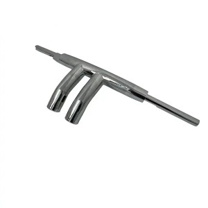 RP9910-1022 Motorcycle T bar 2" Dia Rise:6" For Harley Softail Fat boy Fat bob Low Rider Dayna XL883 XL1200 (Single hydraulic pump)