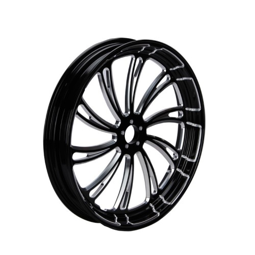 RP0210-2080B Motorcycle 30" x 3.5" Front Wheel Rim Hubs Without Disc Brake Hub Flange for Harley Touring 2008-later