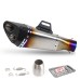 RP0520-1058 51mm Universal motorcycle Exhaust Double Hole Muffler For 51mm