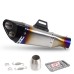 RP0520-1058 51mm Universal motorcycle Exhaust Double Hole Muffler For 51mm